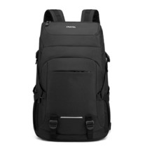 Unisex Men Travel Backpack Reflective Strip Outdoor Trekking Sports Bag 17 Inch  - £45.51 GBP