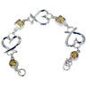 handsome Citrine 925 Solid Sterling Silver Yellow Bracelet genuine india US - $40.58