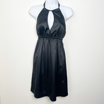 Guess Halter Satin Mini Dress Size Small in Black Y2K retro style - $25.00