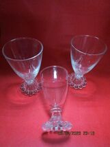 Anchor Hockings 3 cordial glasses 4.5" - $34.65