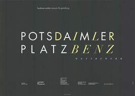 NICOLAUS OTT Potsdamer Platz Benz Competition, 1992 - £197.84 GBP