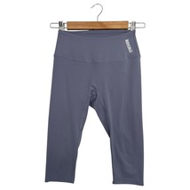 Gymshark Leggings Womens Small Blue Gray Cropped Capri Yoga Workout Gym ... - $19.79