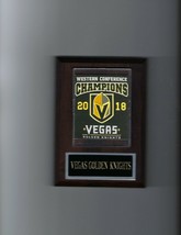 VEGAS GOLDEN KNIGHTS PLAQUE 2018 CONFERENCE CHAMPIONS CHAMPS HOCKEY NHL - $4.94