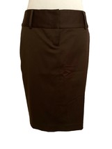 Express Design Studio Pencil Skirt. Size 2, Brown, Flat Zipper Front - £10.25 GBP