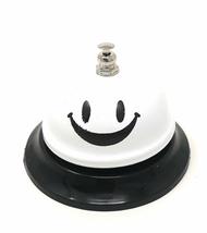 ASIAN HOME Call Bell, 3.35 Inch Diameter, Metal Bell, White Smiley Face, Desk Be - £5.48 GBP+