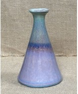 5 1/2 Inch Signed Pastel Beaker Shaped Art Pottery Bud Vase Cottagecore ... - $21.78