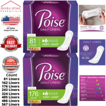 Poise Daily Liners Women&#39;s Very Light - Long Postpartum Incontinence Liners, 81 - £19.37 GBP+