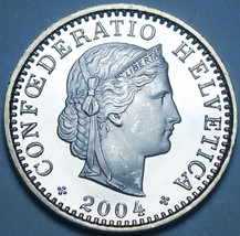 Switzerland 20 Rappen, 2004 Gem Unc~Free Shipping - $6.56