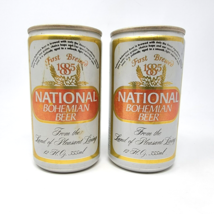 National Bohemian Beer Can Empty Vintage Coin Bank Lot of 2 Baltimore - £26.96 GBP