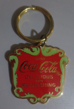 Drink Coca-Cola Delicious and Refreshing Metal Key Chain  1996 - £4.26 GBP