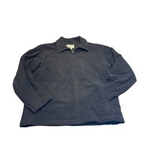 LL Bean Sweater Jacket Cardigan Full Zip With Pockets Dark Grey Black Wo... - £25.22 GBP