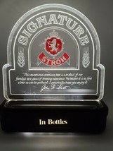 VTG STROH Beer Signature &quot;In Bottles&quot; Lighted Countertop Sign, STROH&#39;S Light Up - £16.90 GBP