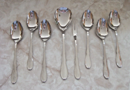 Lot Of 8 Serving Pieces Wmf Cromargan Germany Luxemburg Pattern Stainless - £45.50 GBP