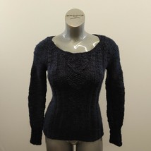 Gap Chunky Sweater Women&#39;s Size Small Blue Long Sleeve Acrylic/Wool Blend  - $150.53 MXN