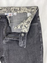 D &amp; Co. Denim &amp; Company Women&#39;s Distressed Gray Jeans Mid-Rise Stretch Size 4 - £8.34 GBP