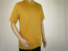Mens Dressy T-Shirt  Log-In Uomo Soft Crew Neck Corded Short Sleeves 218 Gold image 2