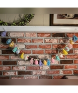 Handmade Easter Egg Tassel Garland Decor Felted Ribbon Rustic Cottagecor... - $25.00