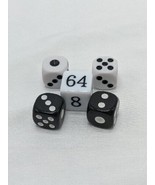 Lot Of (5) Black And White Dice - $12.21 CAD
