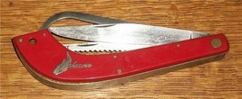 1930 Red Bakelite Fishing Knife B. Svoboda Solingen Cutlery Germany Fish Saver - £272.80 GBP