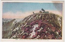 Pikes Peak Colorado CO Postcard 1953 Summit Stamp on Back Cascade - £2.35 GBP