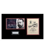 JOHN PHILIP &quot;THE MARCH KING&quot; SOUSA Autograph Cut Museum Framed Ready to ... - £783.75 GBP