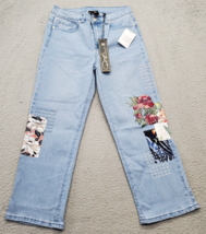 DG2 by Diane Gilman Jeans Women 6T Multi Flower Embroidered Patches Stra... - $32.40