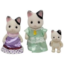 Calico Critters Tuxedo Cat Family 3 Posable Figures Epoch - $11.30