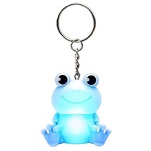 LED Light-Up Frog Keychain – Flashing Blue Mini Toy - $7.92