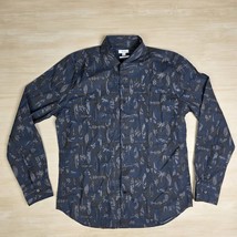 Reiss Men’s Slim Fit Button Up Shirt Floral Blue Men's Size Large - $56.33