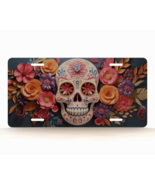 Dios de los Muertos with Flowers Novelty License Plate - $21.66 CAD