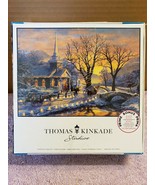 NEW SEALED Thomas Kinkade 1000 Piece Puzzle Holiday Evening Sleigh Ride - £14.74 GBP