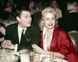 Tony Curtis Janet Leigh 1950&#39;s dining at Hollywood event 8x10 inch photo - £7.66 GBP