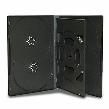 25 Standard 14Mm Black 6 Disc Dvd Storage Case Box With Tray For Cd Dvd ... - £33.81 GBP