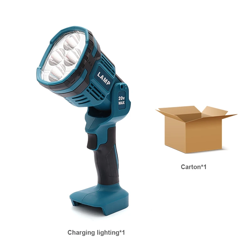 New Outdoor Spotlights Portable 4 LED Lamp Work 18V Rechargeable Lantern... - £78.84 GBP