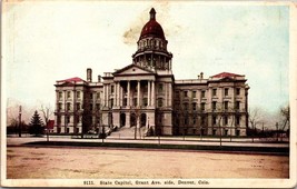 State Capitol Grant Ave Side Denver Colorado  Post Card PC1 - £3.14 GBP