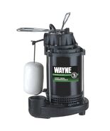 WAYNE CDU790 1/3 HP Submersible Cast Iron and Steel Sump Pump With Integ... - $3,923.30 MXN
