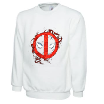 Deadpool Men&#39;s White Sweatshirt - £24.36 GBP