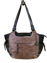 THE SAK Brown Leather Suede And Patterned Crossbody Shoulder Bag Pouch Handbag - £17.19 GBP