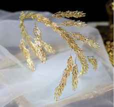 Goddess Leaf Branch Hairband Crown Headpiece Bridal Wedding Headband Hair Access - £20.69 GBP