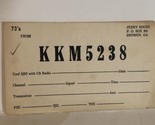 Vintage CB Ham Radio Card KKM 5238  Bremen Georgia - $4.94