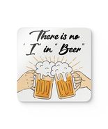 There is no I in Beer Corkwood Coaster Set Unique Drink Coasters Beer Lo... - €23,56 EUR