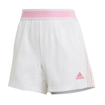 Adidas Womens Large 16-18 Soccer Shorts Aeroready White Pink New with Tags - £23.72 GBP