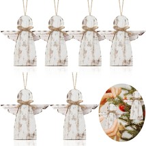 6 Pieces Angel Ornaments For Christmas Tree, 0.4 Inches Thick Angle Christmas Ti - £26.88 GBP