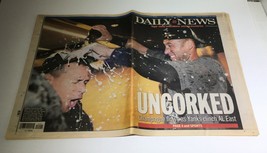 NY Daily News:9/28/09, Uncorked Champagne Flows as Yanks Clinch AL East - £15.61 GBP