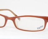 ENjOY E 6005 B BROWN CARAMEL EYEGLASSES GLASSES PLASTIC FRAME E6005 49-1... - $39.60