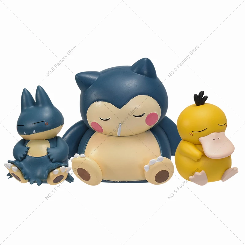 Anime Psyduck Snorlax Figures Toys Pokemon Sleep Starry Dream Series Munchlax - £11.22 GBP+