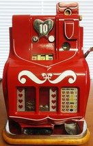 MILLS 10c QT Sweetheart Slot Machine circa 1930 fully restored Rare - $4,995.00