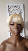 Besteffie Short Blonde Pixie Wig For Black Women Short Pixie Cut Wigs Hu... - $21.97