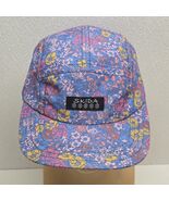 Skida 5 Panel Hat Cap Strapback Blue Pink Yellow Floral Made In USA - $811.31 MXN
