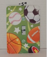 Amerelle designer Collection Baseball Light Switch wall Plate Blue Yellow - $272.43 MXN